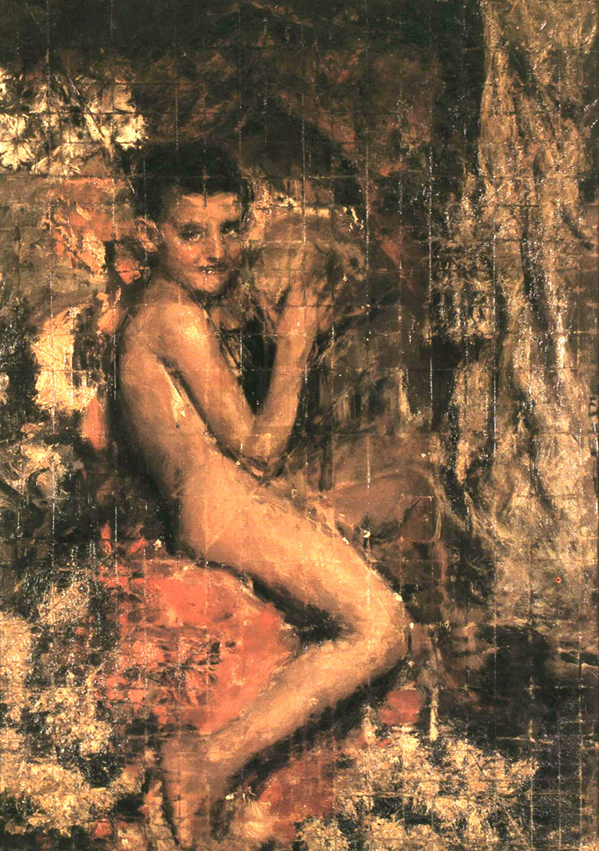 Ragazzo con maialino d'India (Мальчик с морской свинкой), c.1905