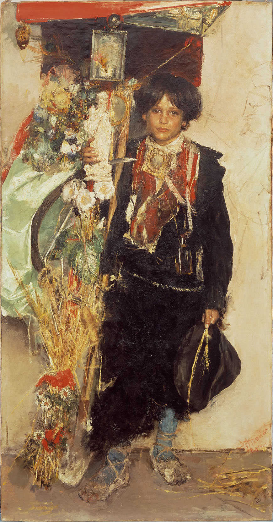 Il ciociaretto portastendardo (Маленький знаменосец праздника урожая), c.1884