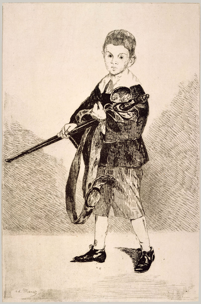 Boy with a Sword, turned left (Мальчик с мечом, повёрнутый влево), 1862