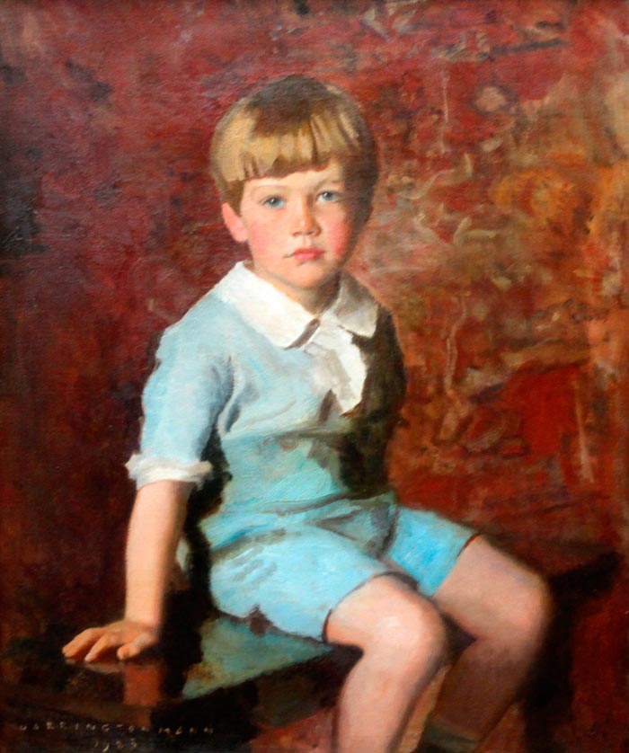 Portrait of a young boy in blue (Портрет мальчика в голубом), 1923