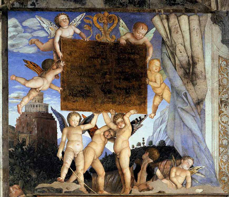 Inscription with Putti (Посвящение Путти), 1465-1474