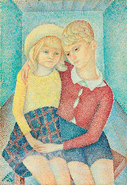 Two children (Два ребёнка), 1942