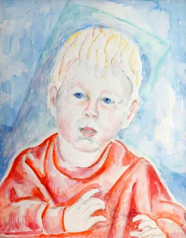 Young boy in red top, head and shoulders (Мальчик в красном с головой и плечами), c.1953