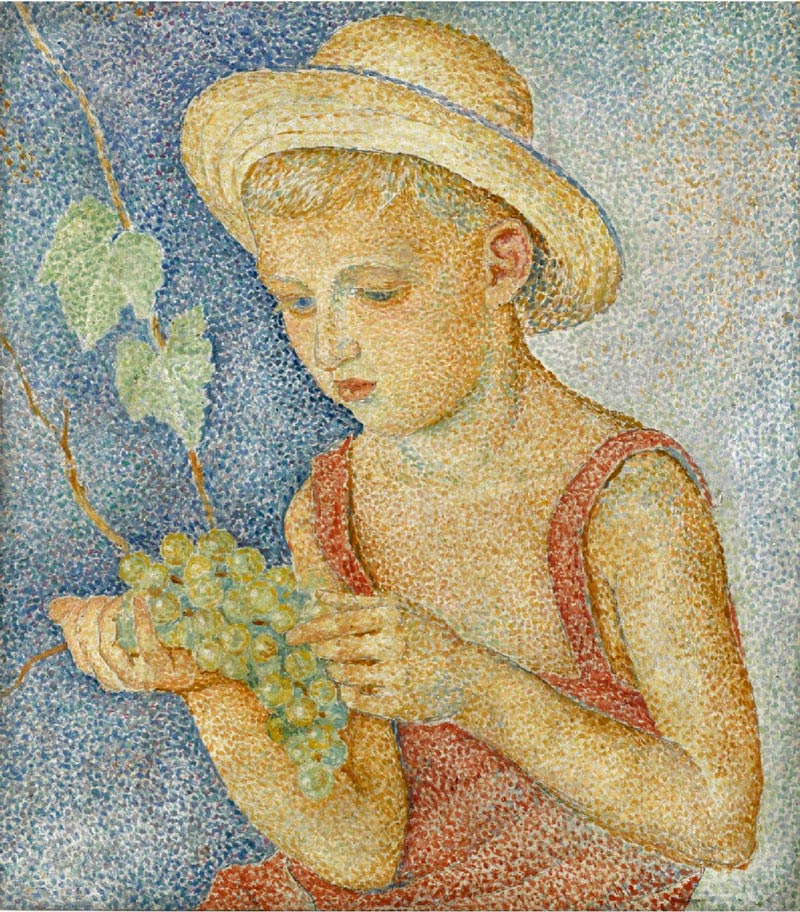 Boy with grapes (Мальчик с виноградом)