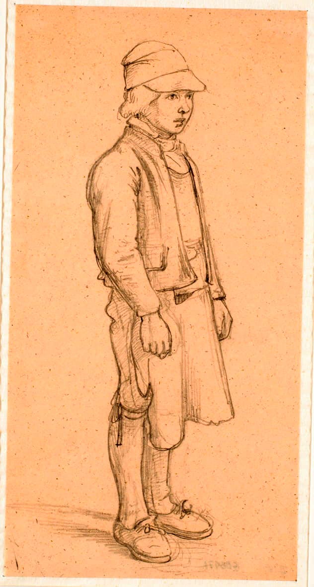 Svensk dreng med kasket (Шведский мальчик в кепке), 1851