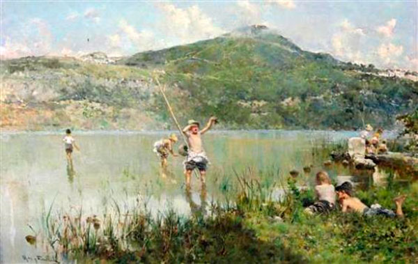 Children Fishing for Crabs (Дети, ловящие крабов)