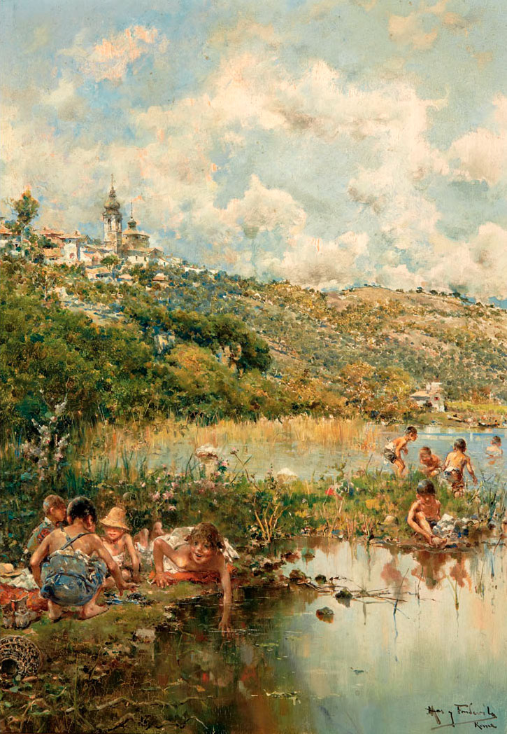 Children Playing at the Water's Edge (Дети, играющие у края воды)