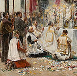 La procesió de Corpus (Процессия Тела и Крови Христовых), 1887