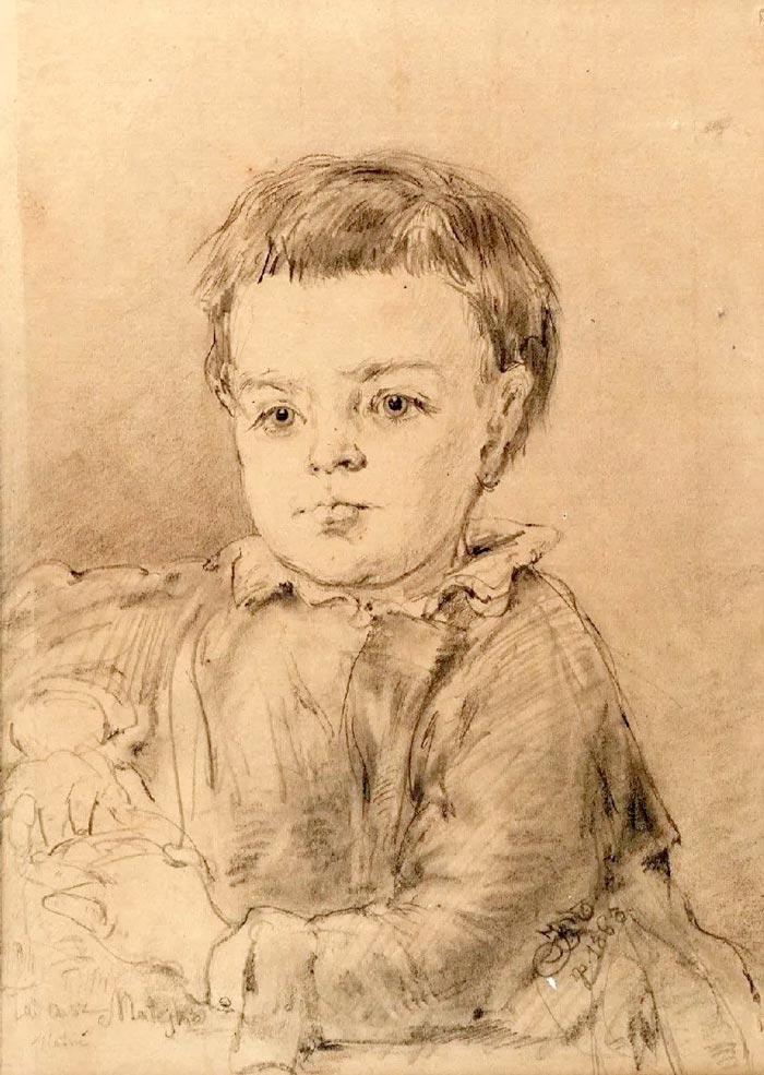 Portret czteroletniego synka artysty Tadzia (Портрет четырехлетнего сына художника, Тадзио), 1868
