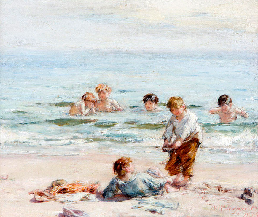 Boys bathing, summer (Купающиеся мальчики, лето), 1875