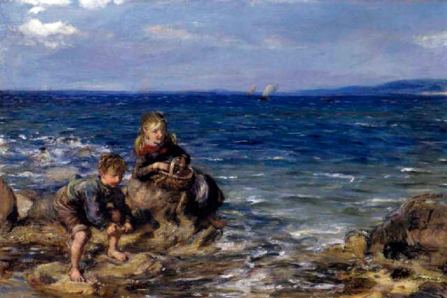 Caught in the Tide (Ужение в прибое), 1880