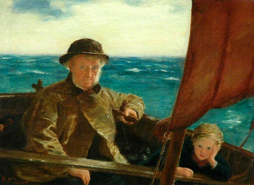 Father is at the Helm (Отец за румпелем), 1889