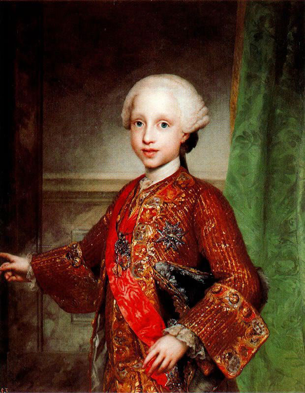 Portrait of Infante Francisco Javier of Spain (Портрет инфанта Францизска Хсавьера Испанского), 1767