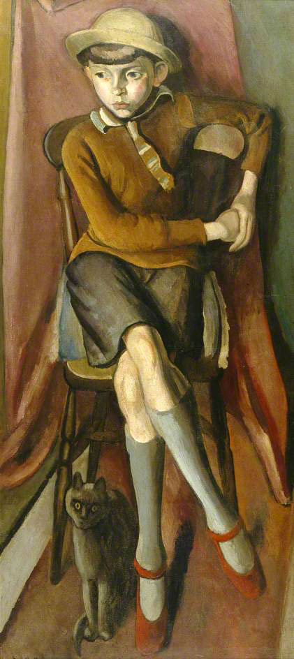 Boy with a Cat (Мальчик с котом), 1925