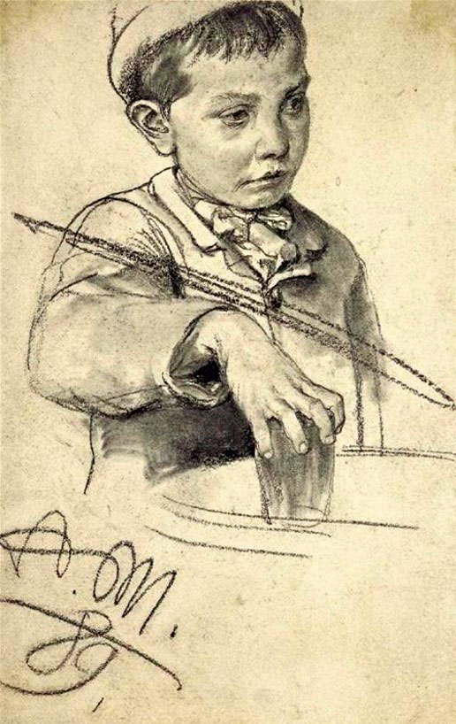 Junge Mit Wasserglas (Мальчик со стаканом), 1889