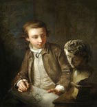 Мальчик, рисующий античный рисунок