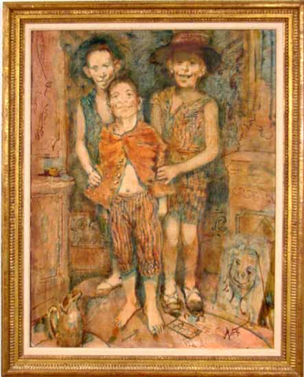 Three street merchants (Три уличных продавца)