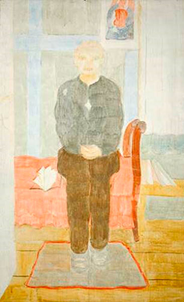 Sitzender Knabe (Сидящий мальчик), 1918