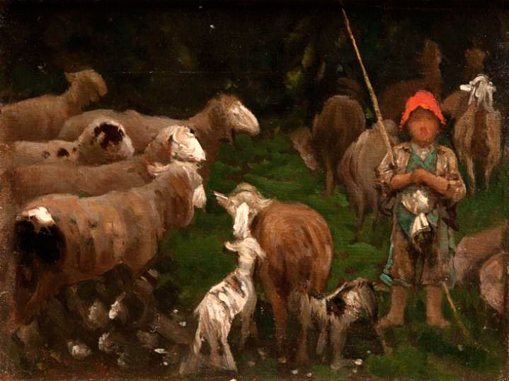 Pastorello e gregge (Пастушок и стадо), 1886