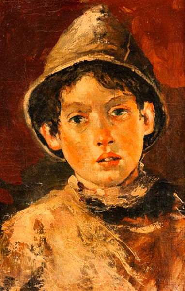 Portrait of a boy with cap (Портрет мальчика в шапке)