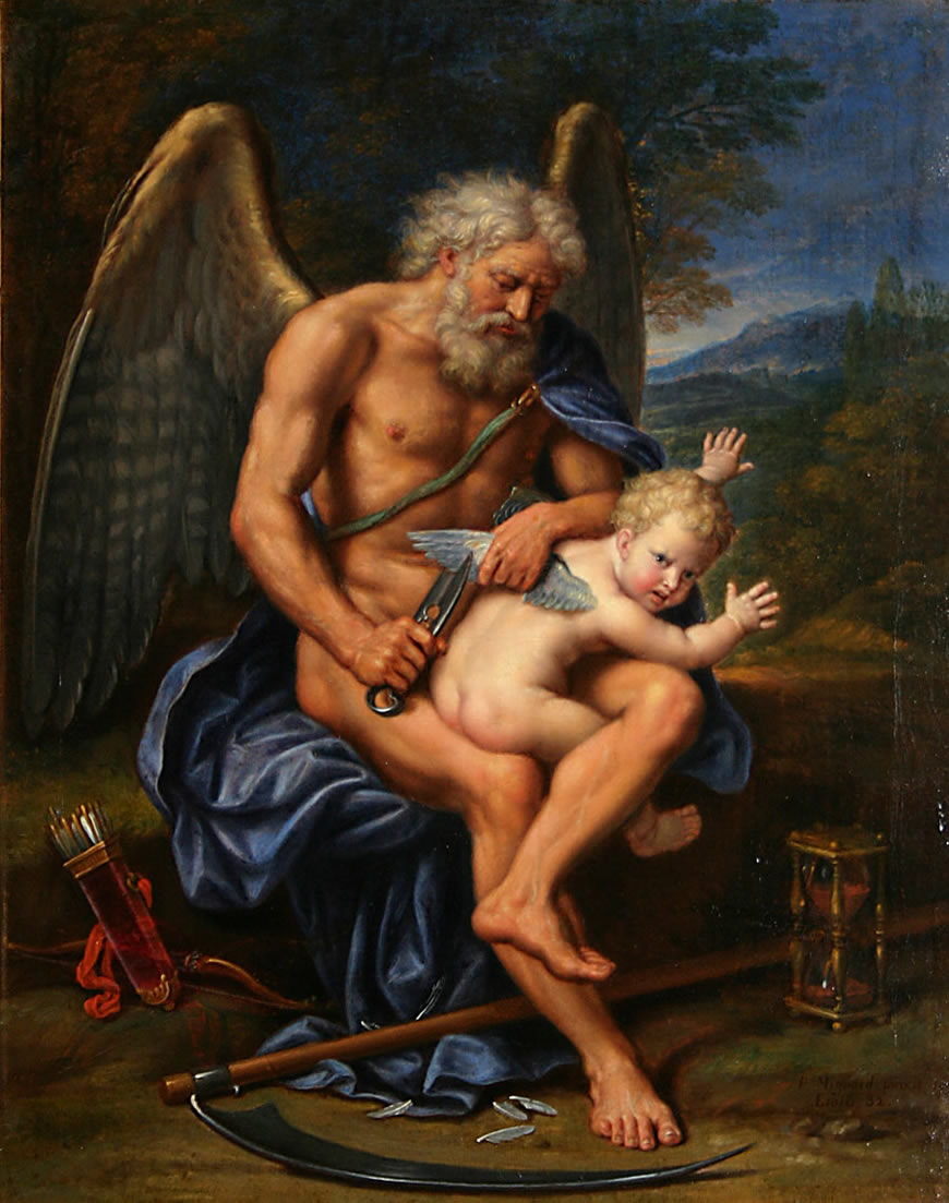 Time Clipping Cupid's Wings (Время подрезать крылья у ангела), 1694