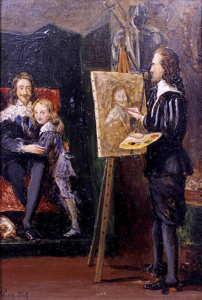 Charles I and his Son in the Studio of Van Dyck (Карл I и его сын в студии Ван Дейка), 1849