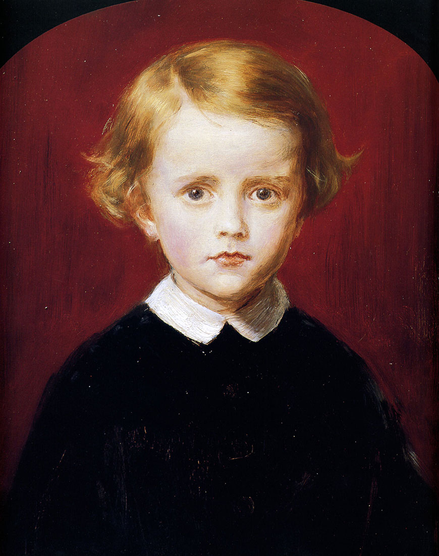 A portrait of John Wycliffe Taylor at the age of five (Портрет Джона Уиклифа Тейлора в возрасте пяти лет), 1874