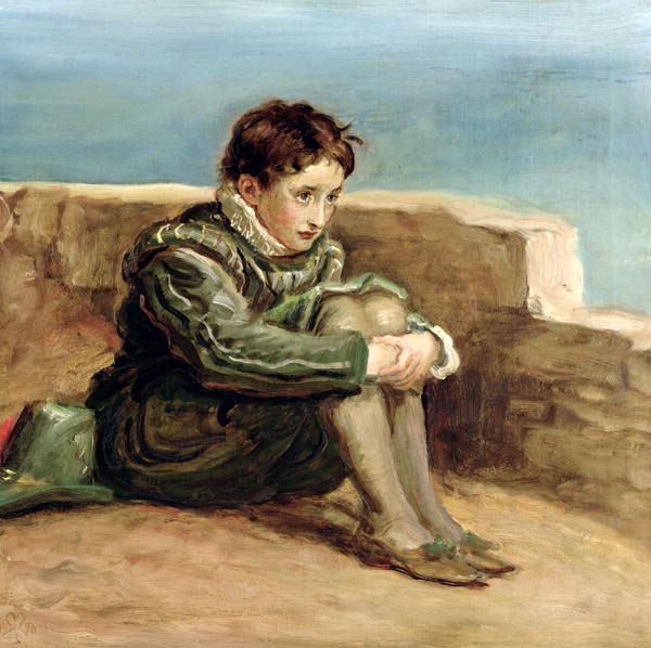 Study for 'The Boyhood of Raleigh' (Эскиз к картине 'Детство Роли'), 1870