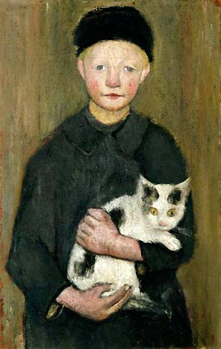 Knabe mit Katze (Мальчик с кошкой), 1907