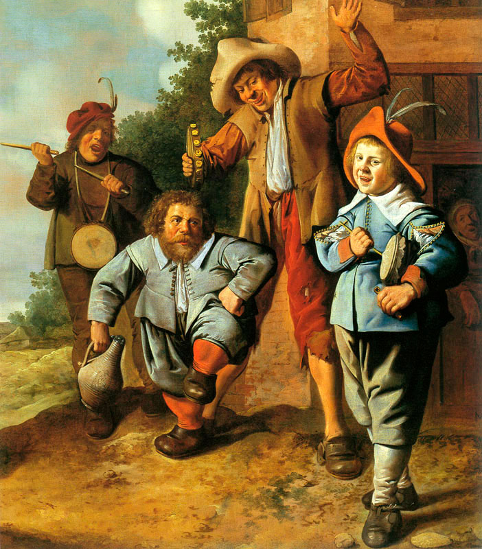 Young musicians and a dancing dwarf (Юные музыканты и танцующий карлик), c.1630