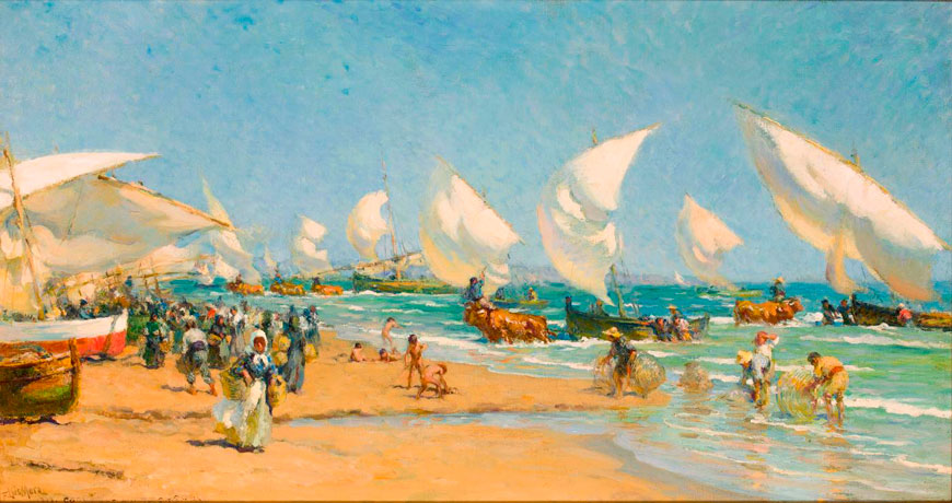 On The Beach Valencia (На берегу Валенсии), 1909