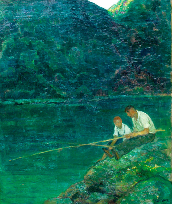 Boys Fishing (Мальчики на рыбалке)