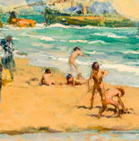 On The Beach Valencia (На берегу Валенсии), 1909 detail/фрагмент