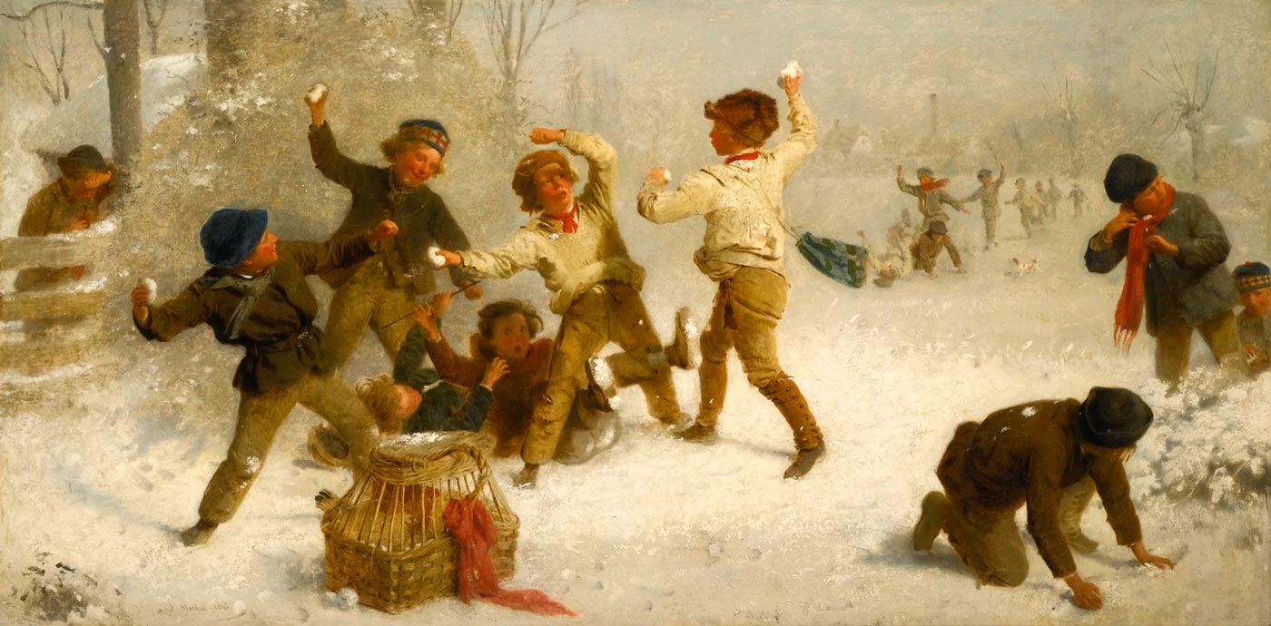 Snowballing (Битва снежками), 1865