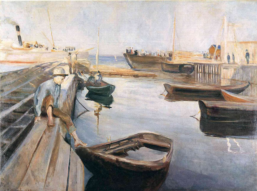 Arrival of the Mail Boat (Прибытие почтовой лодки), 1890