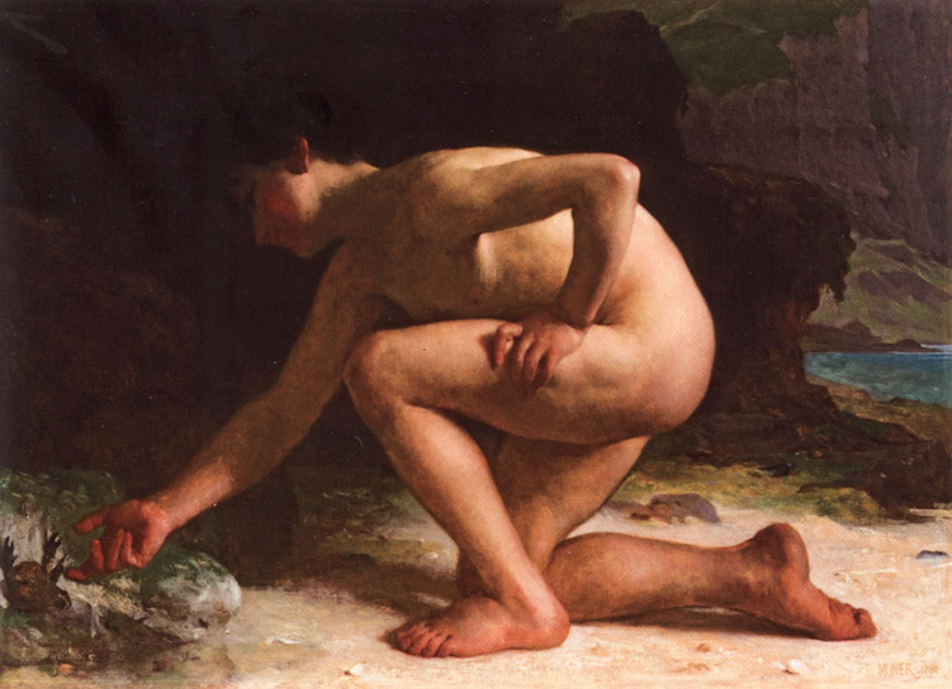 Jeune garçon jouant avec un crabe (Мальчик, играющий с крабом), 1880