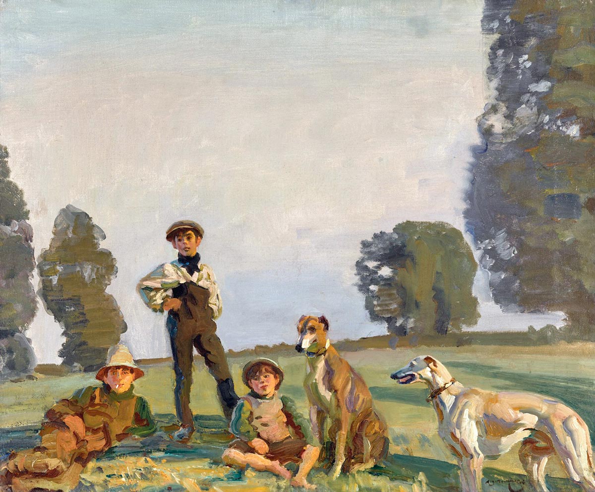 Hop-pickers / Gypsies and Greyhounds (Сборщики хмеля / Цыгане и борзые), 1913
