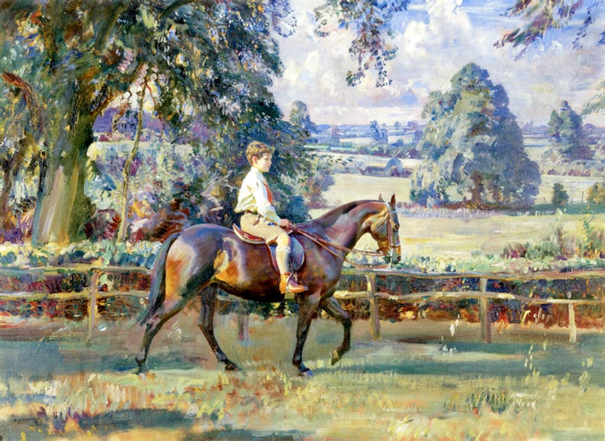 A Boy and his pony, Daffern Seal on Canary (Мальчик и его пони, Дафферн Сил на Канарских островах)