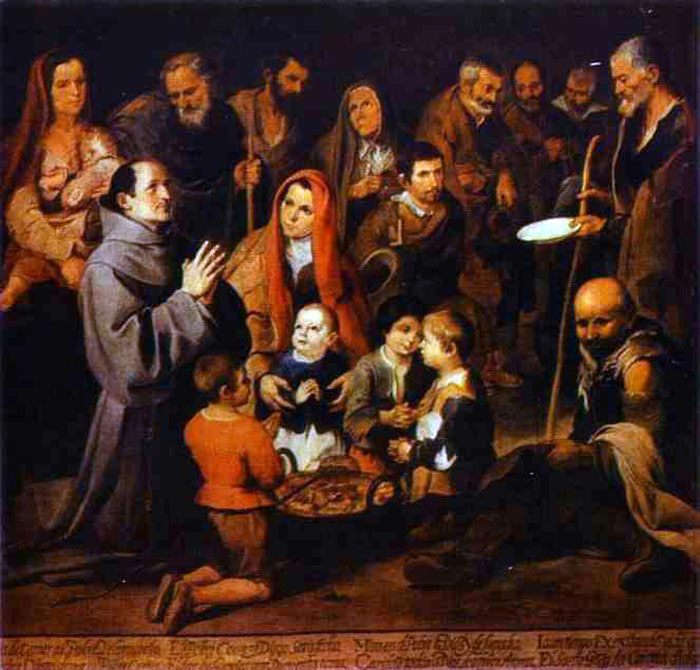 St.Diego Giving Alms (Св.Диего раздает милостню), 1645-1646