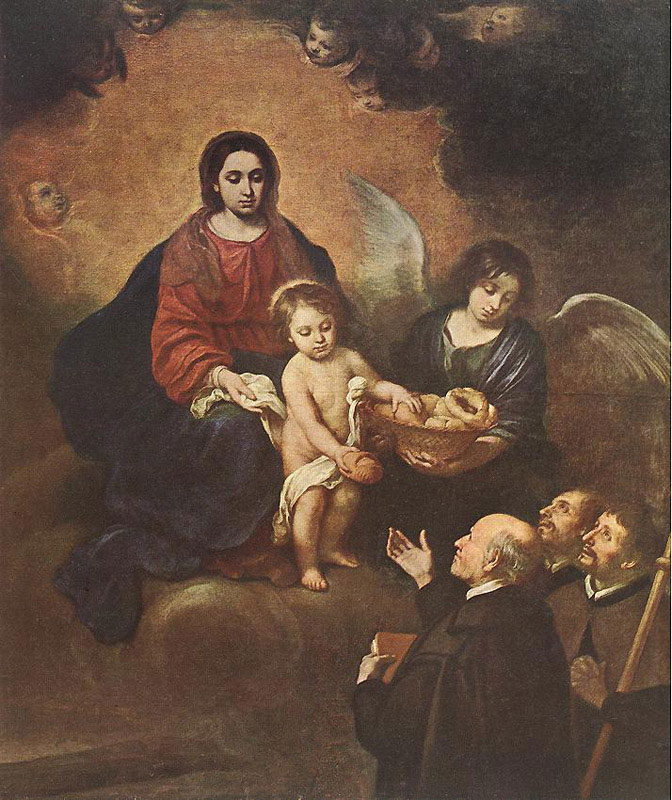 The Infant Jesus Distributing Bread to Pilgrims (Младенец Христос раздает хлеб паломникам), 1678