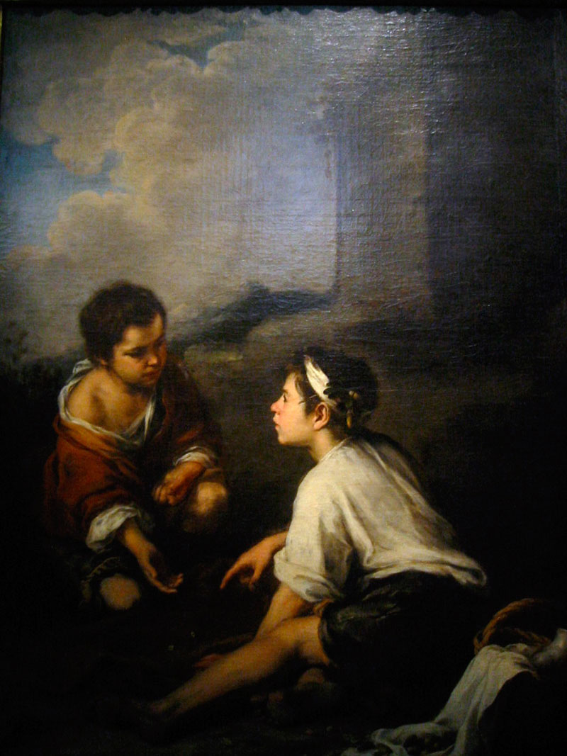 Two Boys Playing Dice (Два мальчика, играющие в кости), c.1675