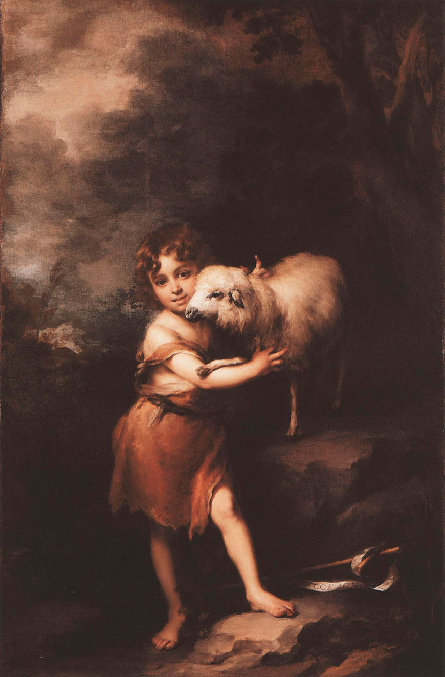 Saint Jean-Baptiste enfant avec un agneau (Юный Св.Иоанн Креститель с агнцем), 1660-1665