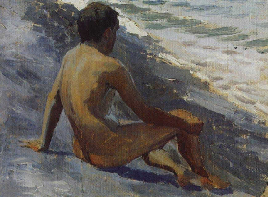 Мальчик на берегу моря (The Boy on the seashore), 1895