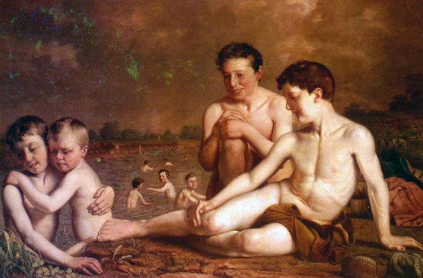 Young boys bathing (Купающиеся мальчишки), 1889