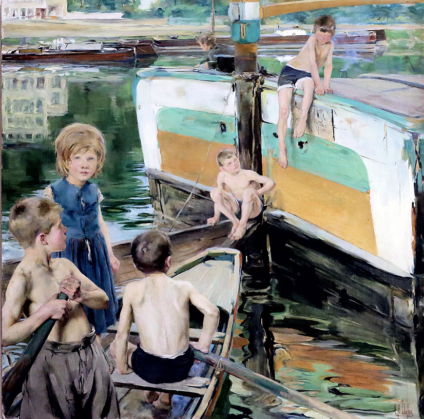 Paris. Enfants de mariniers (Париж. Дети Дети баржменов), 1898