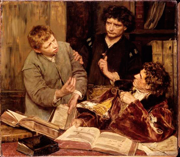 Leraar en leerling (Учитель и ученики), 1901