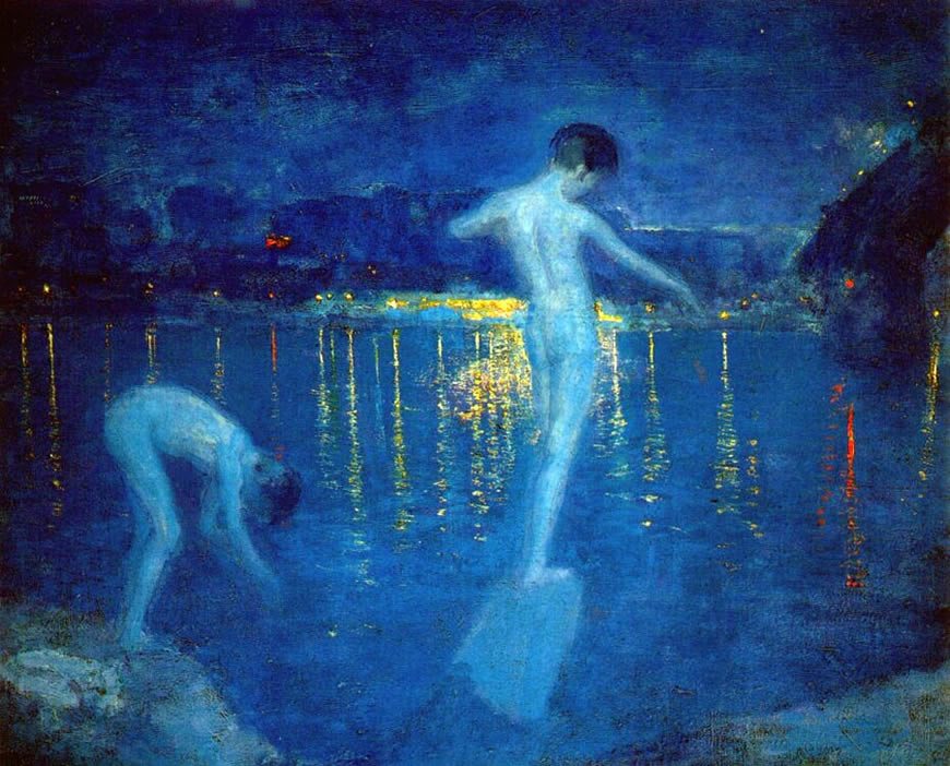 Boys Bathing in the Mississippi river (Мальчики купаются в Миссиссиппи), 1914