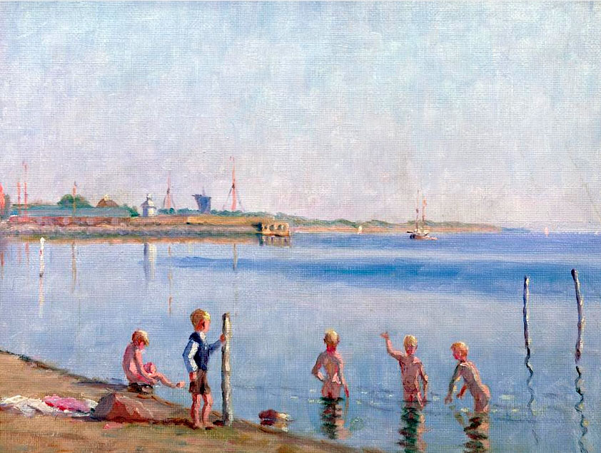 Boys at Waters Edge (Мальчишки на мелководье)