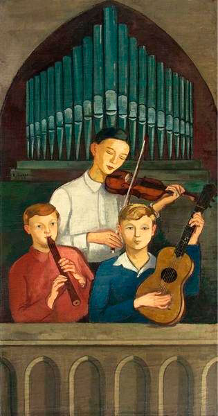 Musizierende Kinder (Музицирующие дети), 1941