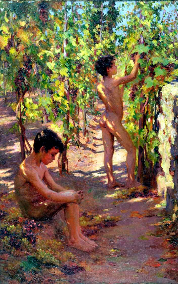 Study for Boys Picking Grape at Capri (Эскиз мальчиков, собирающих виноград на Капри), c.1906